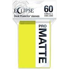 Deck Protectors Small: Pro-Matte Eclipse Lemon Yellow 60ct UPR15644